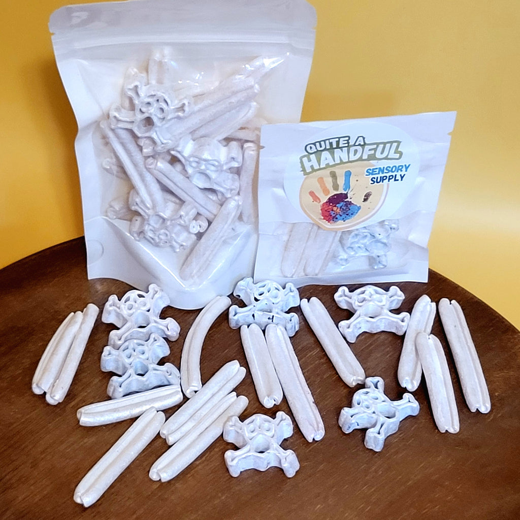 Bones and Skull/Crossbones - Shiny White