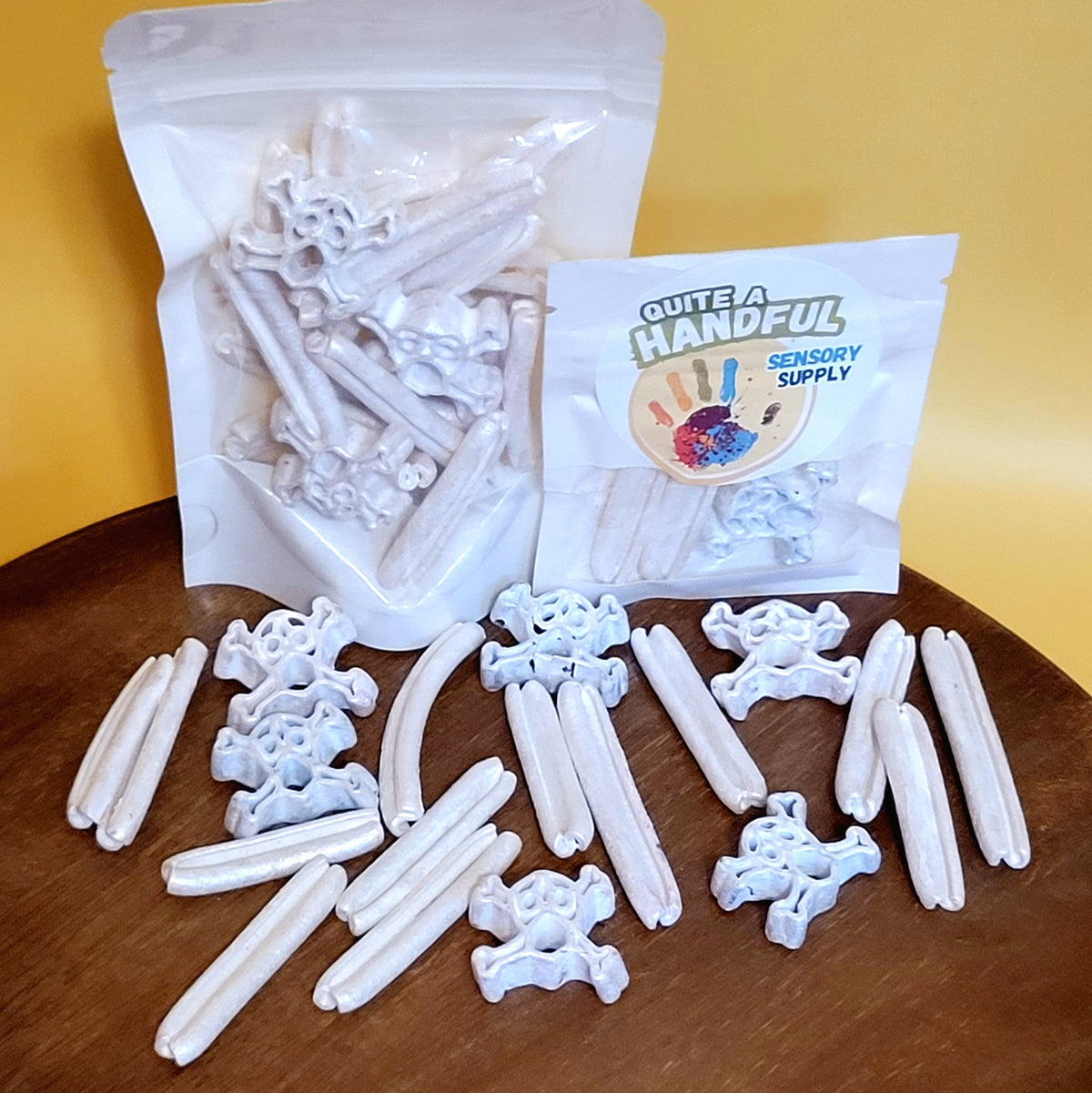 Bones and Skull/Crossbones - Shiny White